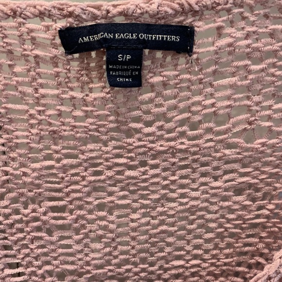 AMERICAN EAGLE - pink long sleeve v neck sweater, size S, in great condition - Picture 3 of 3